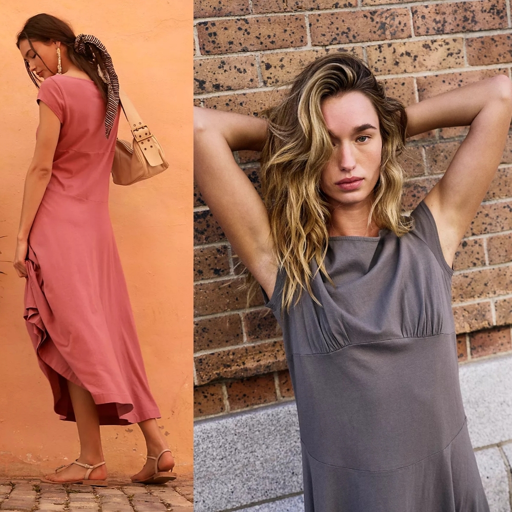 New Free People Ellis Maxi Dress Coconut Milk Cream Off White Midi S Free-est - Picture 4 of 15